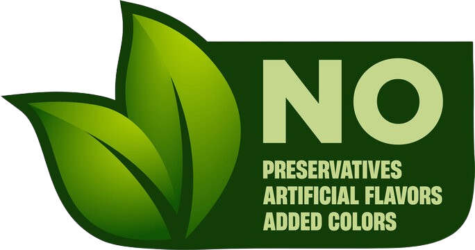 No artificial preservatives, chemicals & colours 